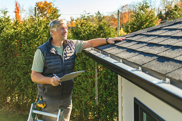 Professional Roofing technician working in York Beach, ME